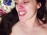 DIRTY TALK Solo Oral Fingering Gag Dildo Gagging for my Tinder Match on Snapchat PinkMoonLust Sub OF 12/16