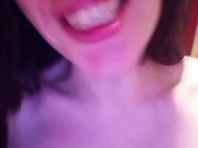 DIRTY TALK Solo Oral Fingering Gag Dildo Gagging for my Tinder Match on Snapchat PinkMoonLust Sub OF 16/16