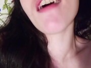 DIRTY TALK Solo Oral Fingering Gag Dildo Gagging for my Tinder Match on Snapchat PinkMoonLust Sub OF 6/16
