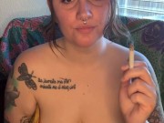 Sexy Solo Smoke Break Pt.2 (more on my OF) 3/16