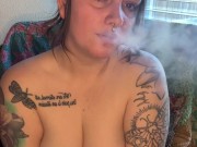 Sexy Solo Smoke Break Pt.2 (more on my OF) 5/16