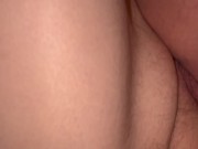 He fucks me and cums on my hairy hot MILF pussy after I give him a footjob in my nutty socks. 16/16