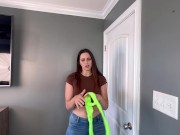 4k Transparent Neon Dress Try on! 2/16