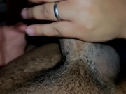 a mi novio le fascina que juegue con mis pies,entonces lo hago terminar asi 1/16