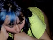 a mi novio le fascina que juegue con mis pies,entonces lo hago terminar asi 2/16