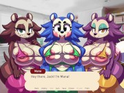 Foursome With Three Busty PHAT ASS Furrys!!! - Waifu Crossing 3/16