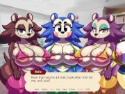 Foursome With Three Busty PHAT ASS Furrys!!! - Waifu Crossing 4/16
