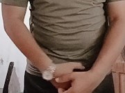 BEST MASTURBATION EVER OF A SOLDIER  VERY HOT & MILKY 1/16