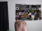 Me fingerings my ass and humping my bed. 13/16