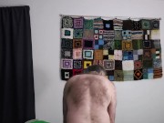 Me fingerings my ass and humping my bed. 2/16