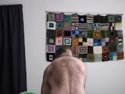 Me fingerings my ass and humping my bed. 6/16