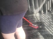 Piggy scrubs porch