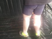 Piggy scrubs porch 6/16