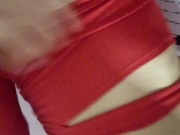 Me gusta enfocar mi enorme trasero para luego tocarme los senos 7/16