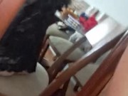 Probando lencería nueva en el espejo 5/16