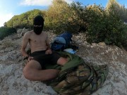 Hiker cums in Cala Petita bay (Mallorca) - nearly caught 😱 1/16