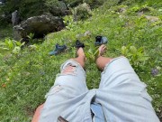 I couldn't resist jerking off during a hike. 4/16