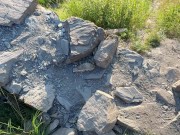 Sporty man has a quick masturbation after exploring ruins 11/16