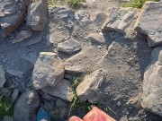 Sporty man has a quick masturbation after exploring ruins 16/16