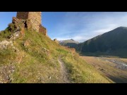 Sporty man has a quick masturbation after exploring ruins 4/16