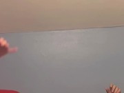 Mother  is riding her son in law until he shoots his load deep in her hairy pussy! 3/16