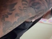 Fucking a hot milf from behind while I choke her with a belt around her neck 10/16