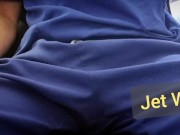 Desperately holding and wetting my scrubs and boxers 6/16