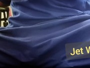 Desperately holding and wetting my scrubs and boxers 7/16