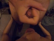 Blowjob and he finishes in my mouth FPOV 15/16
