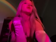 Perfect body girl in pink lights🥵 11/16