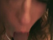 Undressing so I can suck on FAT dildo 16/16