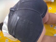 Hot Big Ass & Huge Boobs Short Jeans & Shirt Wearing Sexy Friend's Wife Make Me Seduce To Fuck Her 9/16