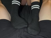 Try not to cum! Fuck my little socks (OF and manyvids link in bio!) 2/16
