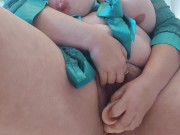 CurvySoleGoddess - BBW stepsister pees all over your dick while wearing lace 9/16