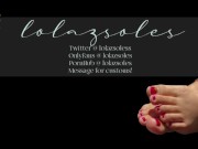 Red pedicure Footjob makes him cum so quick! (OF and Manyvids in bio!) 1/16