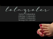 Red pedicure Footjob makes him cum so quick! (OF and Manyvids in bio!) 3/16