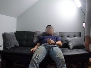 Neighbor comes over and teases daddy because she found his videos of him pleasing women 12/16