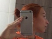 HOT FRIEND RECORDS HERSELF IN THE BATHROOM OF HER HOUSE SHOWING HER TITS 13/16