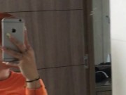 HOT FRIEND RECORDS HERSELF IN THE BATHROOM OF HER HOUSE SHOWING HER TITS 16/16