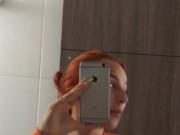 HOT FRIEND RECORDS HERSELF IN THE BATHROOM OF HER HOUSE SHOWING HER TITS