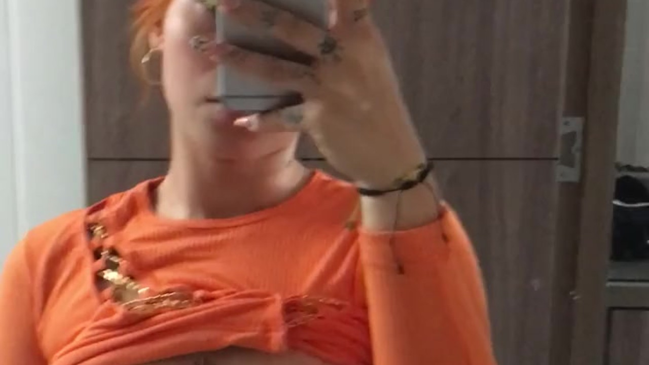 HOT FRIEND RECORDS HERSELF IN THE BATHROOM OF HER HOUSE SHOWING HER TITS - Free Sex Video - RedTube