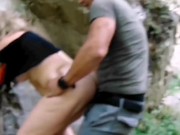 Sesso a tre con il fotografo e mio marito che ha filmato alla cascata in montagna 10/16