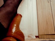 CurvySoleGoddess - Black Heels and Fishnet Cuckplay 6/16