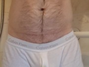 Wetting my Calvin klein boxer shorts 6/16