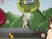 Fuckerman Lewd Park #2 - Fucking in a ferris wheel with a busty woman - Jazziuu - Gameplay 3/16