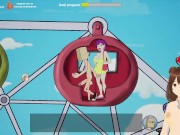Fuckerman Lewd Park #2 - Fucking in a ferris wheel with a busty woman - Jazziuu - Gameplay 4/16