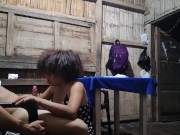 Stepmom explores new ways to please her immature stepson. Intense blowjob with spit 10/16