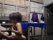 Stepmom explores new ways to please her immature stepson. Intense blowjob with spit 9/16