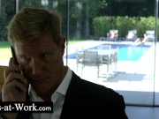 A lesbian threesome of air hostesses 1/16