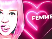 BBW Pastel Goth Masturbates With Rose Sex Toy 16/16